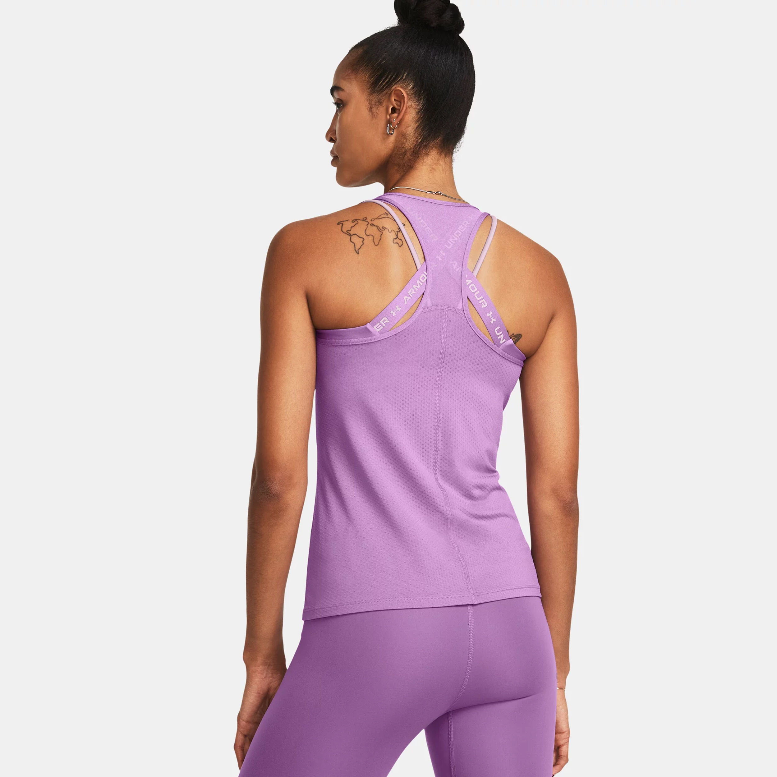 Under Armour Tech Mesh Racer Débardeur Tank Top Femmes - Violet