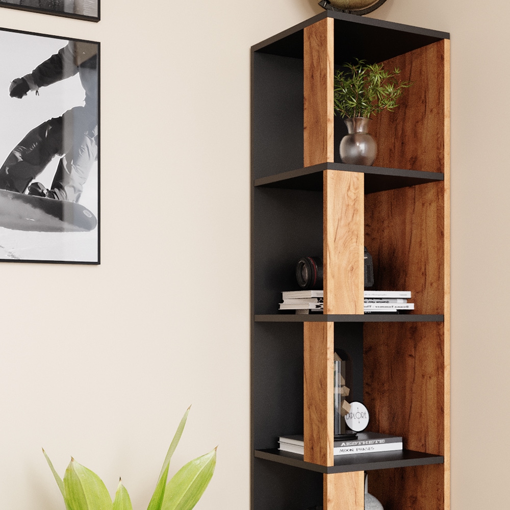 Vicco Eckregal Standregal Bücherregal Lio Wandregal Raumteiler 5 Ebenen ANT/GKO