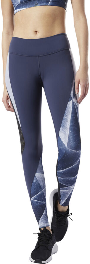 Reebok Lux Tights 2. 0 - Shattered Ice Blå
