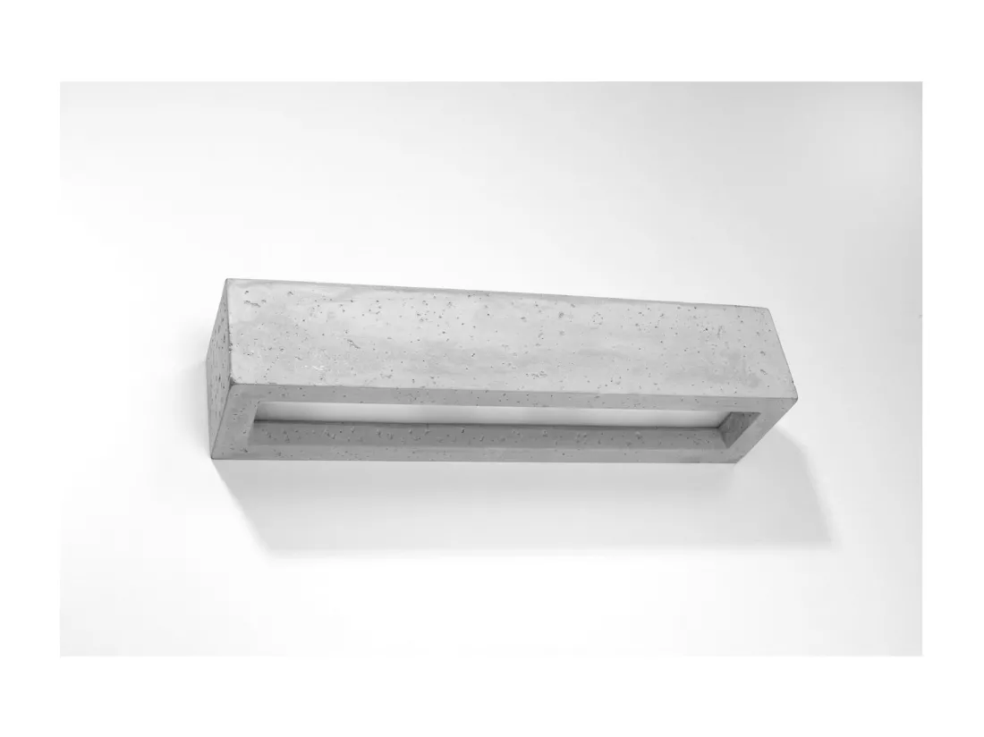 Sollux Lighting Vega Applique murale Up & Down gris béton, 50 cm