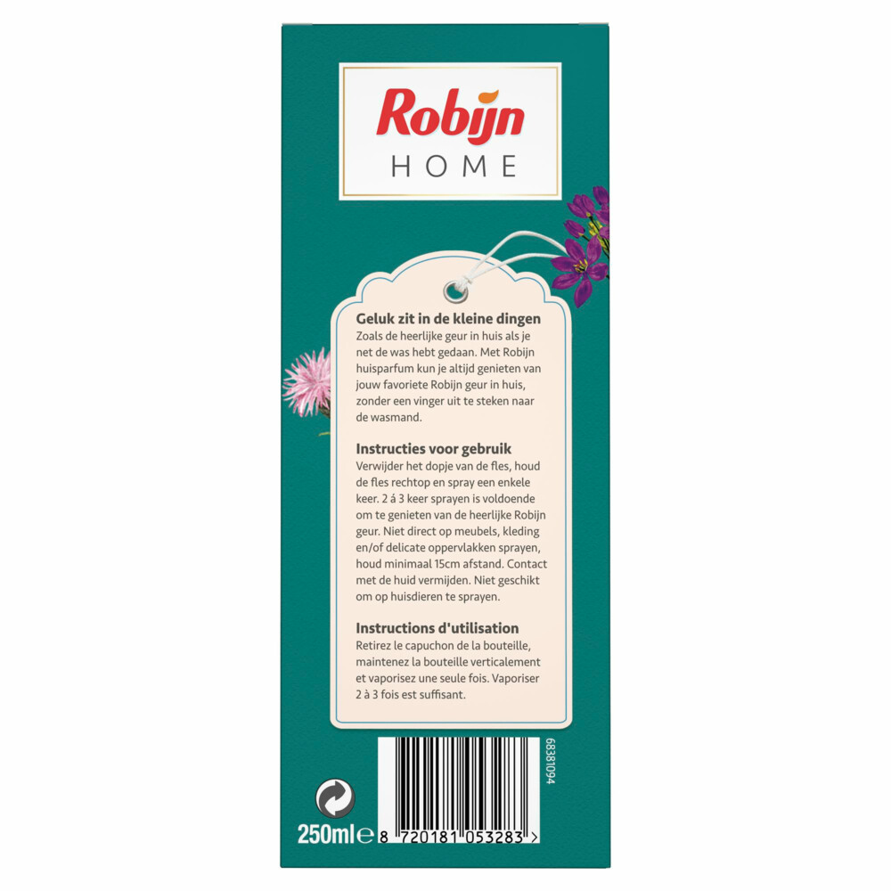 4x Robijn Huisparfum Paradise Secret250 ml