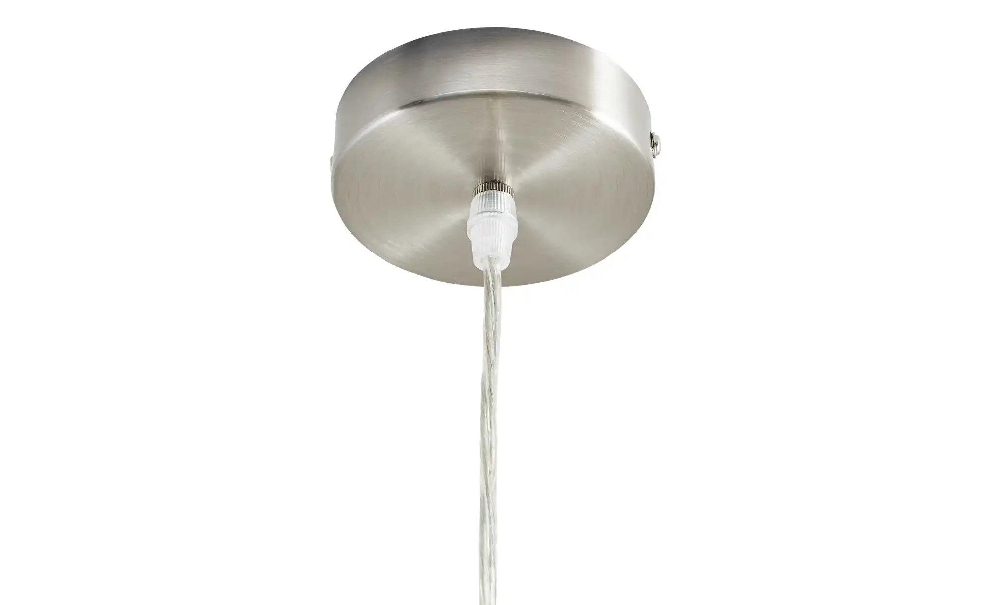 KHG Pendelleuchte, 1-flammig, nickel-matt/ holz
