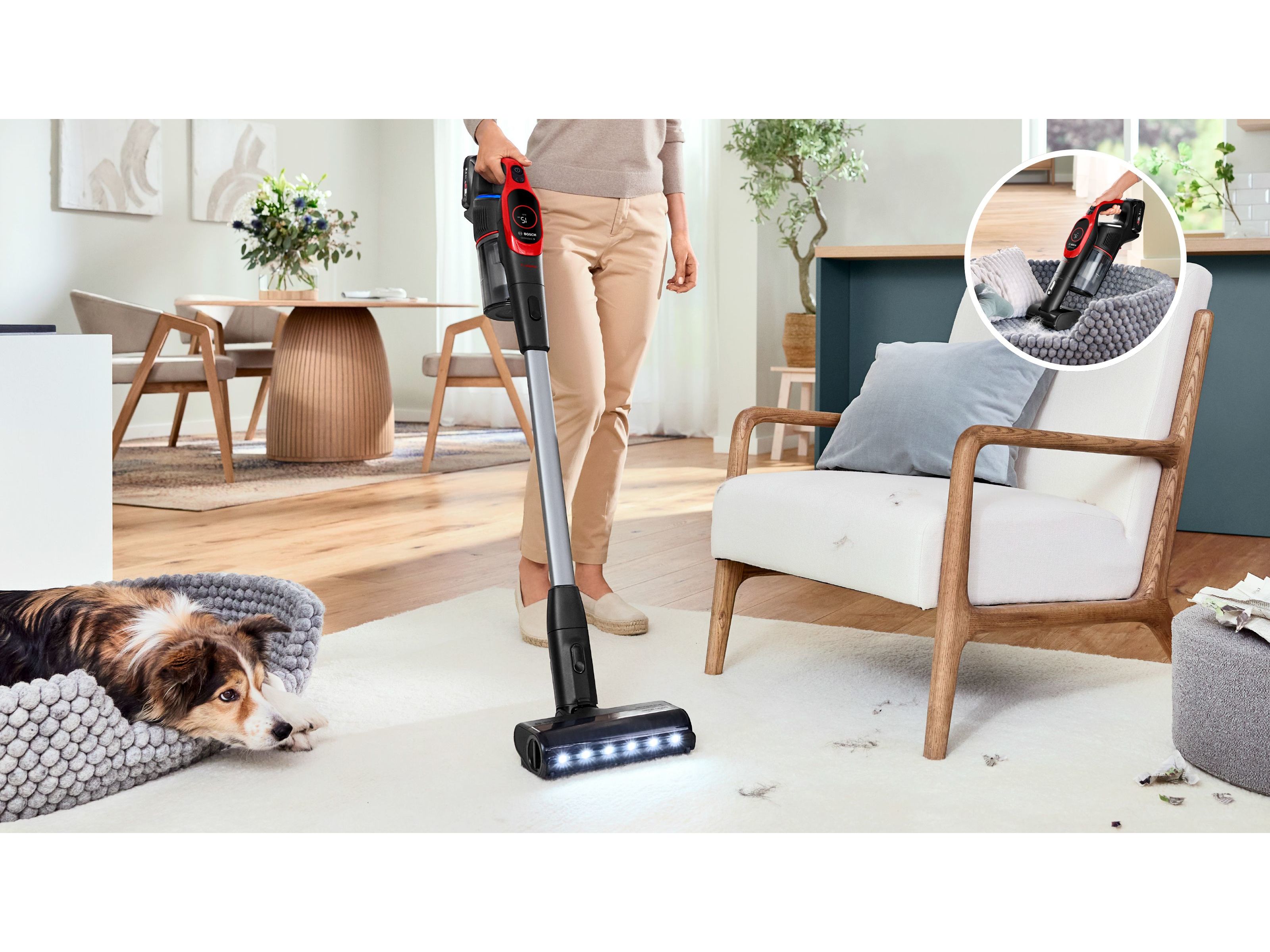 ASPIRADOR VERTICAL BOSCH BBS931PET UNLIMITED 9 PROANIMAL
