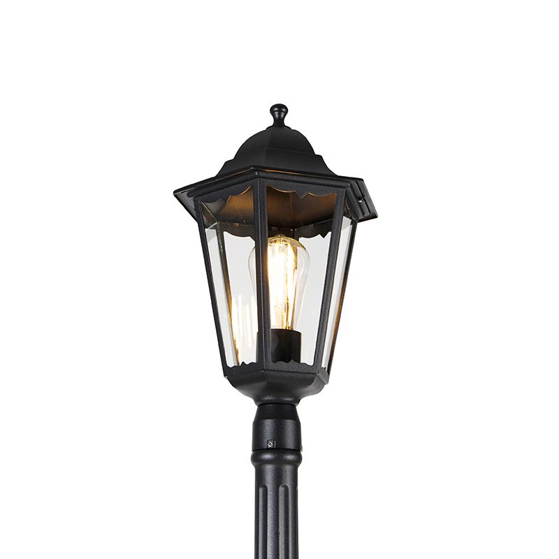 Klassieke buitenlantaarn zwart 200 cm IP44 - Havana