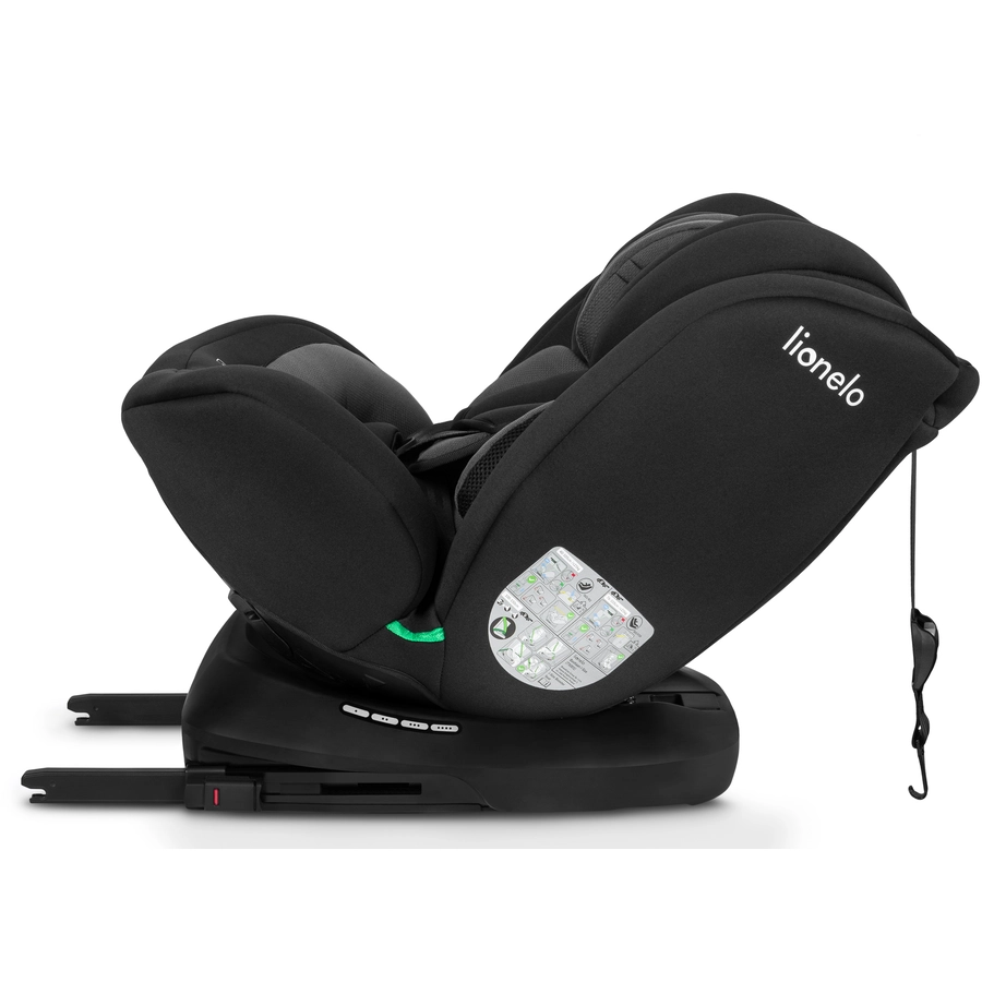 lionelo Kindersitz Bastiaan i-Size Black Grey