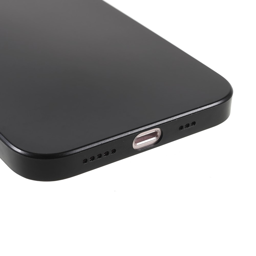 iPhone 13 Kunststoff Hülle Case Ultra Thin 0.45 mm - Schwarz (Matt)