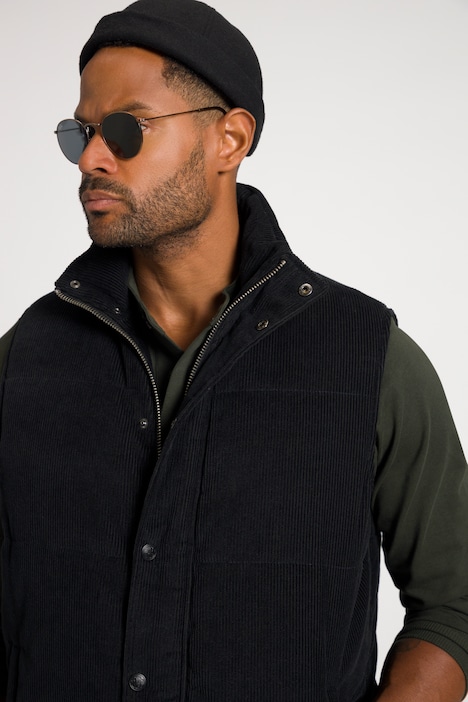 STHUGE Cordweste, Stepp, Zipper, warmes Futter, bis 8 XL