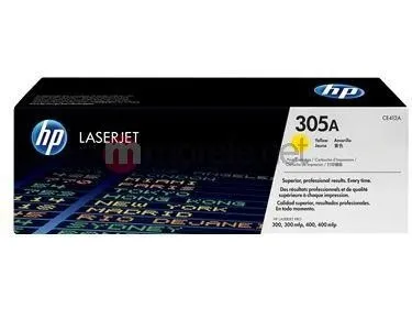 HP 305A - Gul - original - LaserJet - tonerpatron (CE412A) - for LaserJet Pro 300 M351, 400 M451, MFP M375, MFP M475