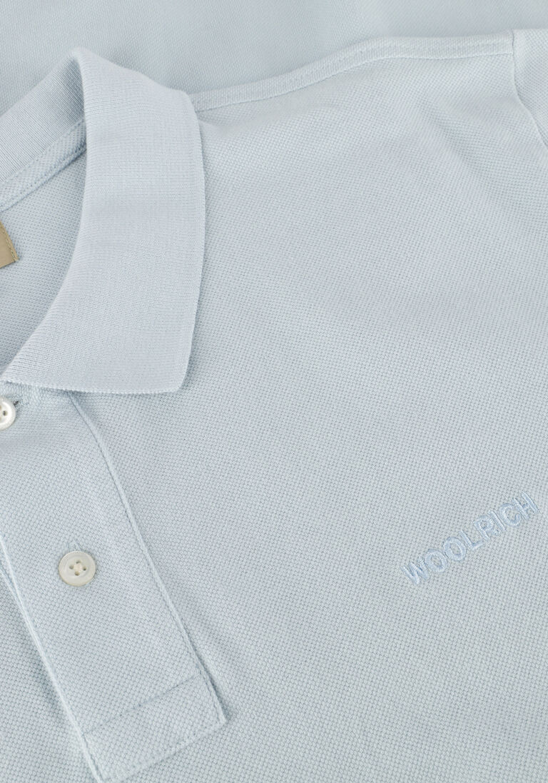 lichtblauwe woolrich polo classic american polo