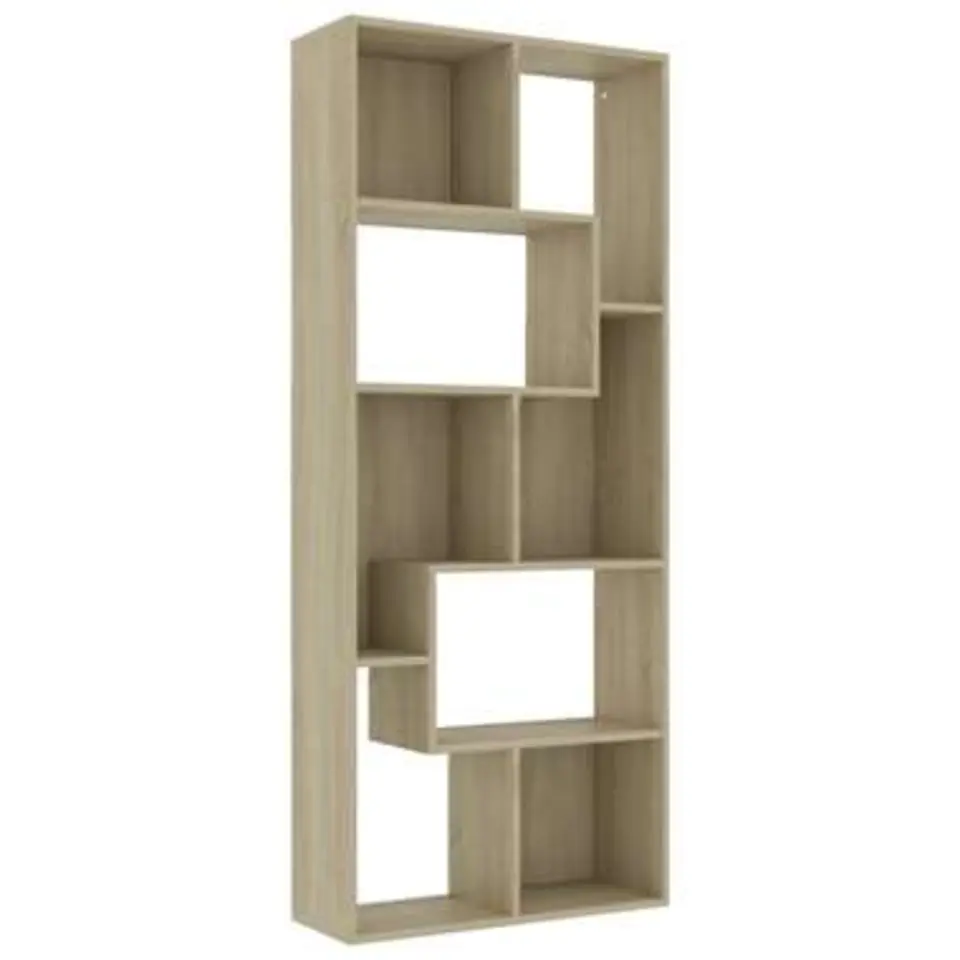 vidaXL - Boekenkast - Bruin - Bewerkt hout