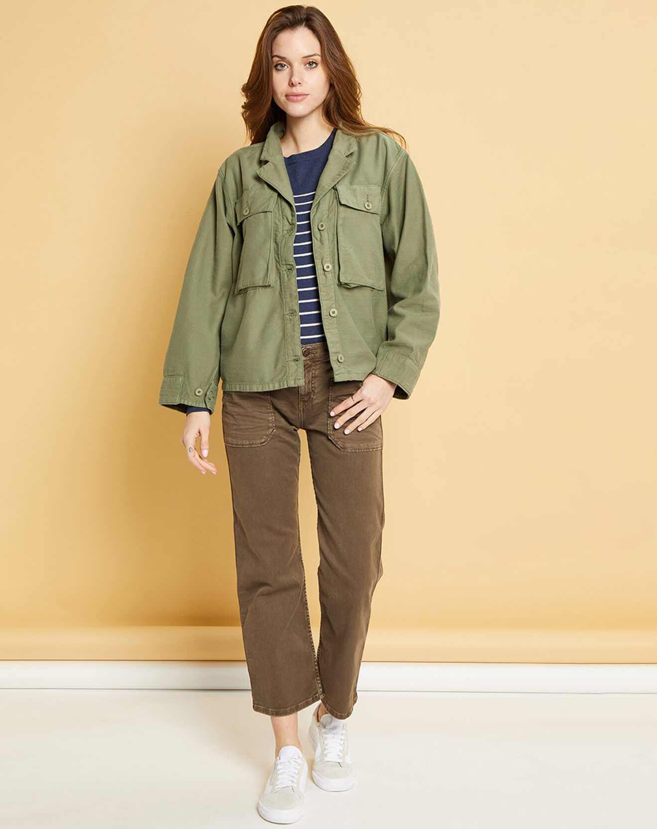 Acquaverde Veste Gabardine Ashley kaki clair