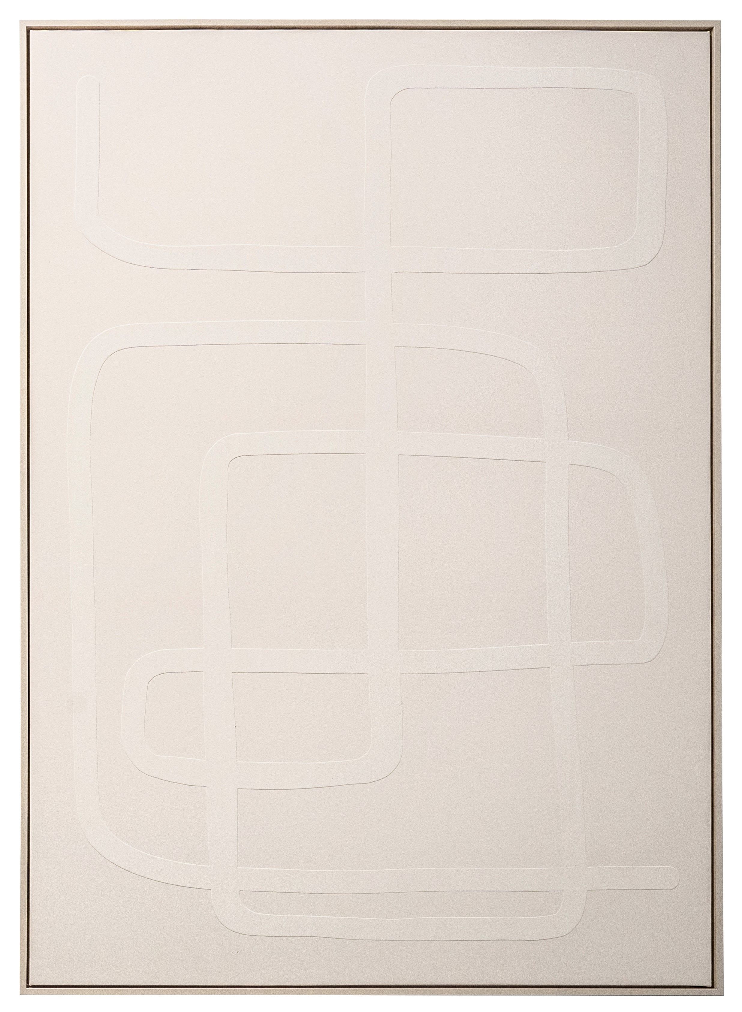 Wanddecoratie 230211 taupe Ono B103 x D4.3 x H143 cm