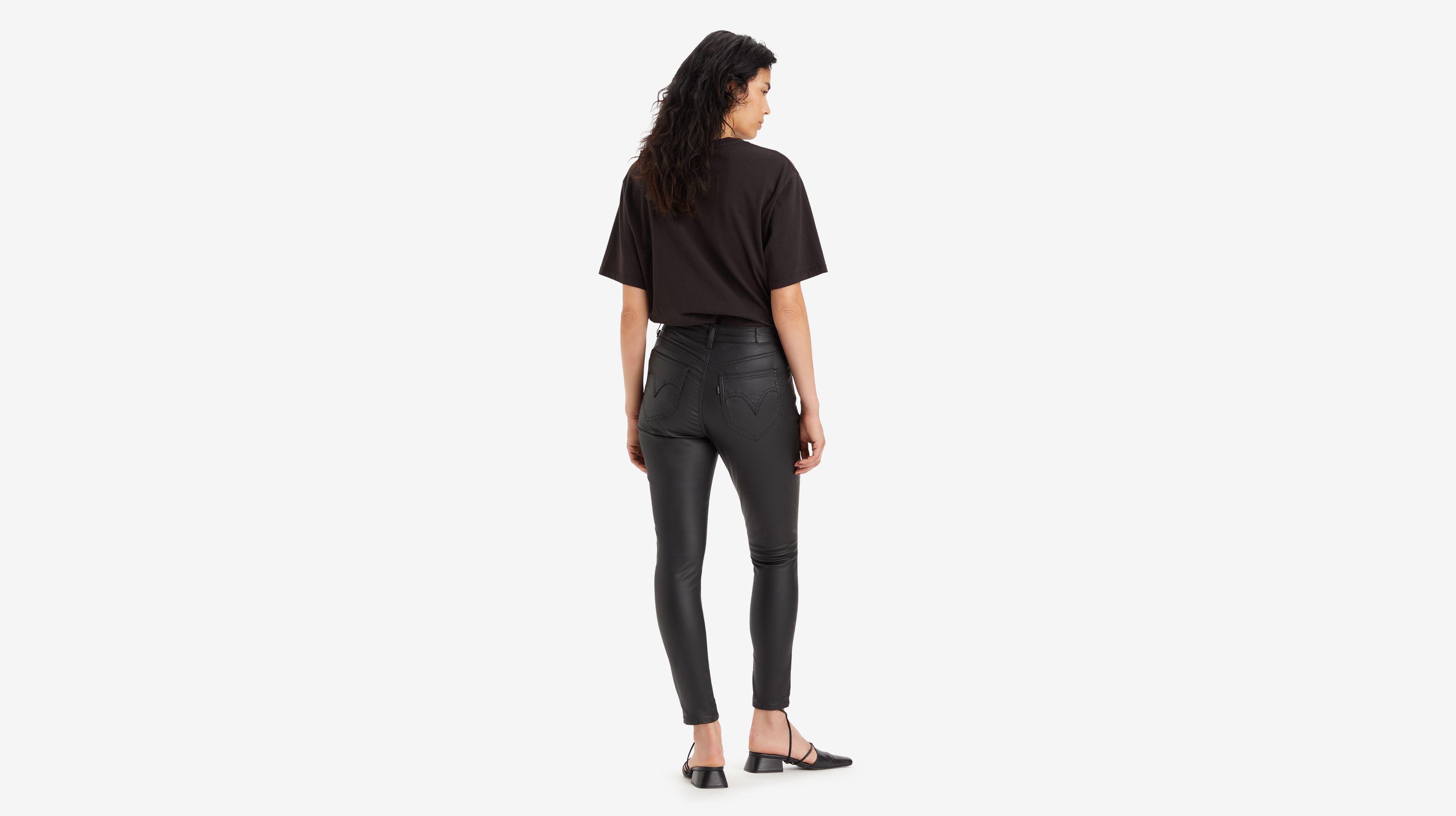 Jean taille haute skinny rétro - Shine Like A Diamond - Noir