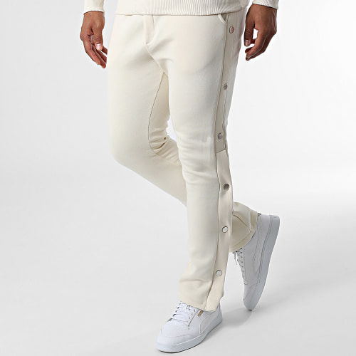 Ensemble Sweat Crewneck Et Pantalon Jogging LL716 Beige