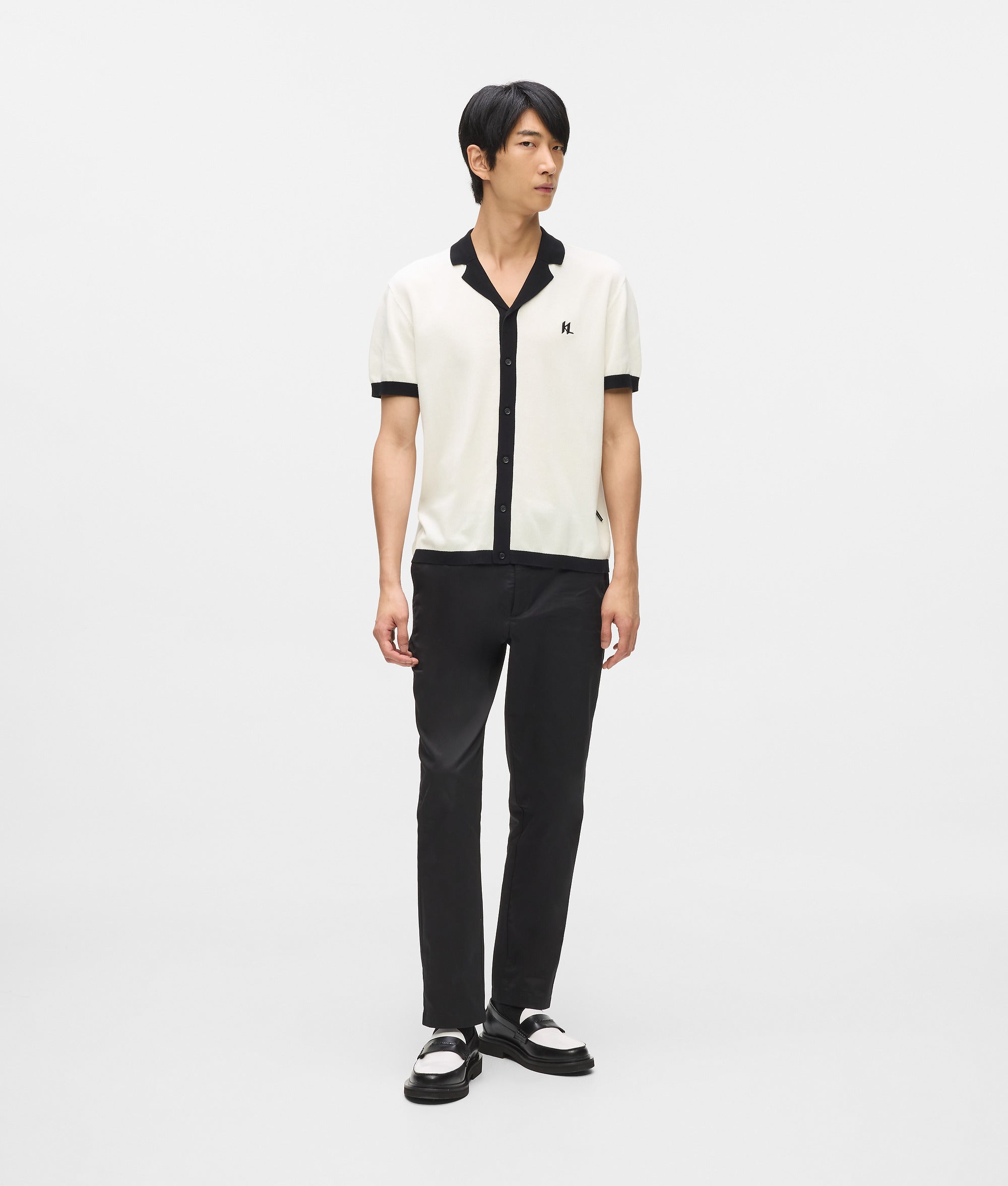 Gebreide polo met Monogram