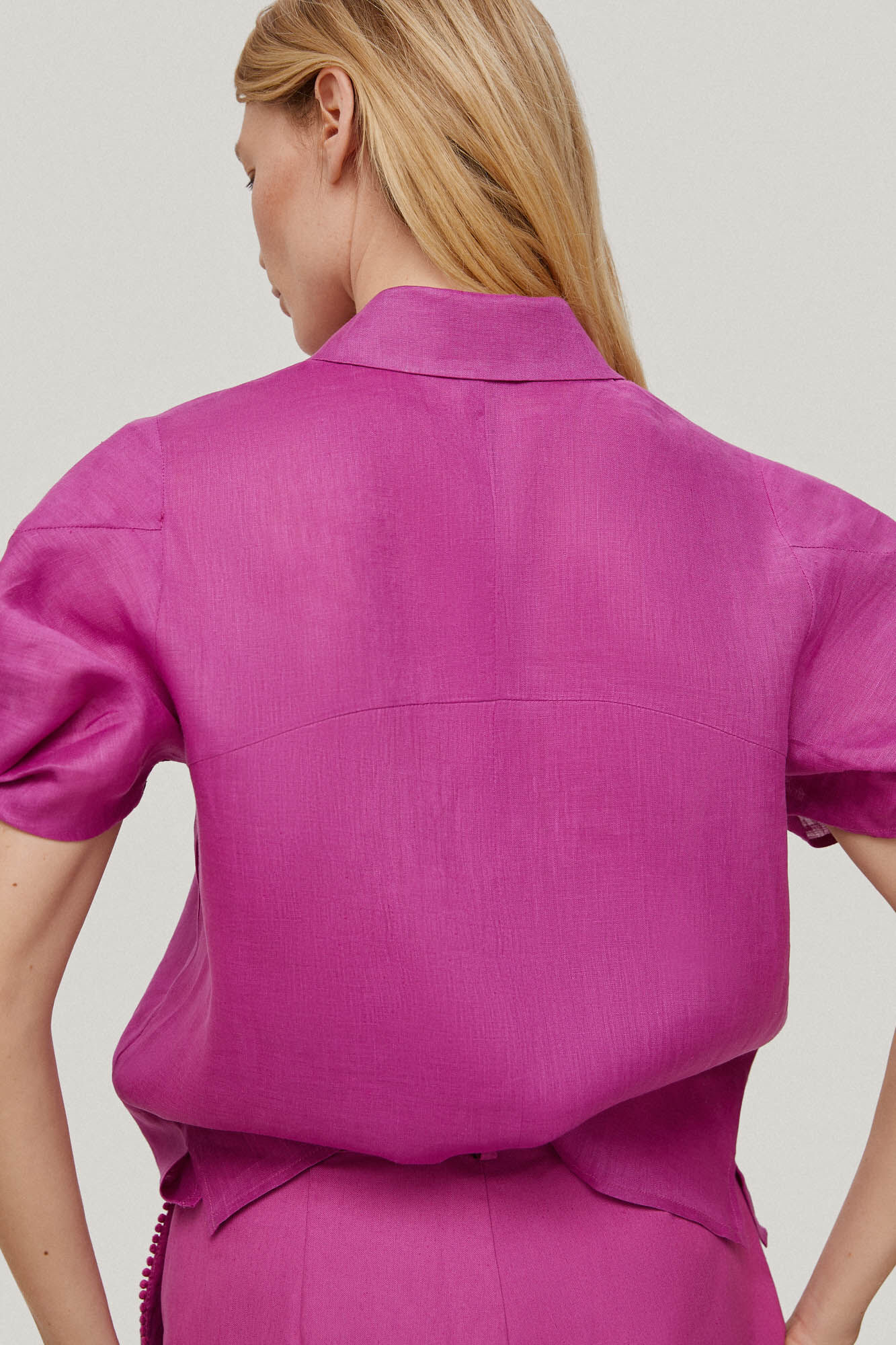 Blusa com detalhe de punho - Rosa