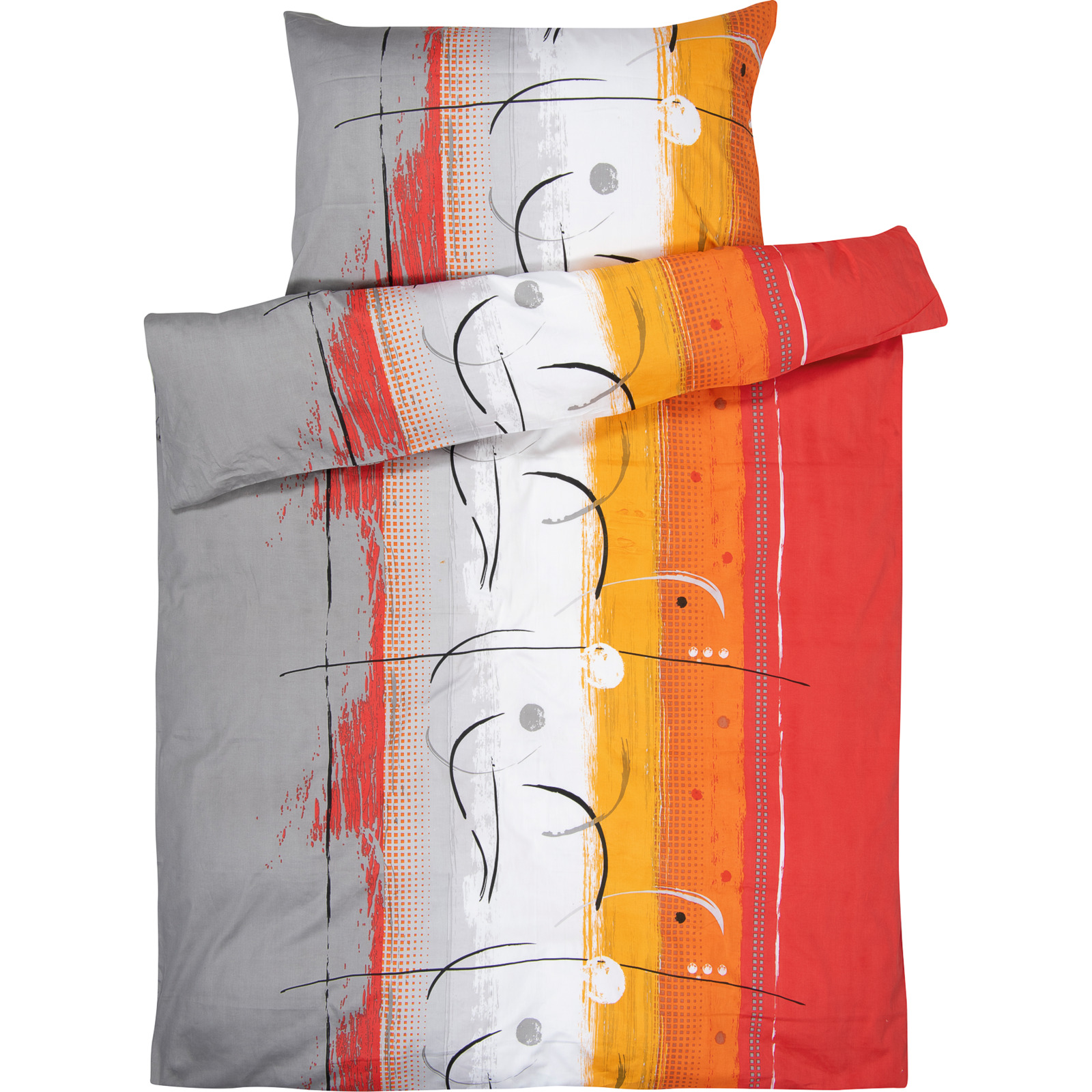 Bettwäsche mit rotem Muster 50x70 Kissenbezug