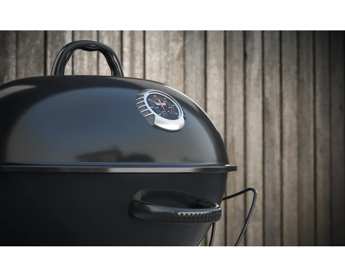 Tenneker® Houtskoolgrill Kettle Grill Black Moon Ø 58 cm Deksel Thermometer en Uitneembare Asbak Zwart