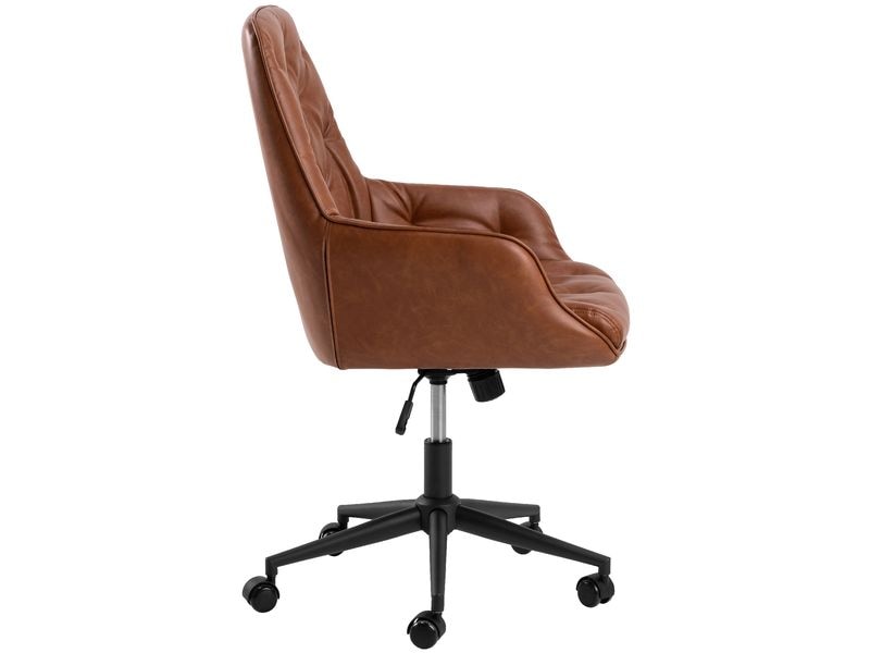 AC Design Bürostuhl Erik, mit Polsterrücken und Armlehnen, Höhenverstellbarer Schreibtischstuhl
