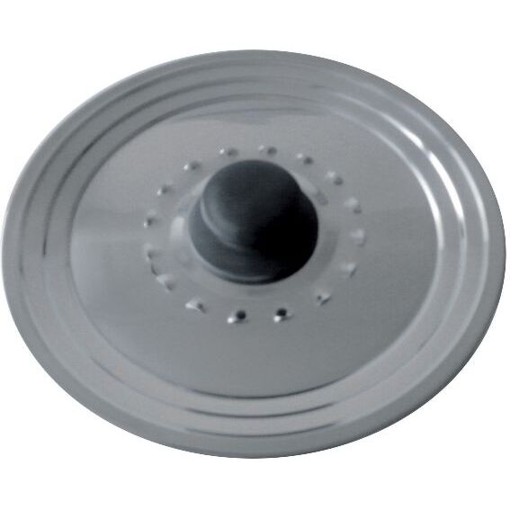 Couvercle inox avec trou vapeur - Diamètre 22/26 cm