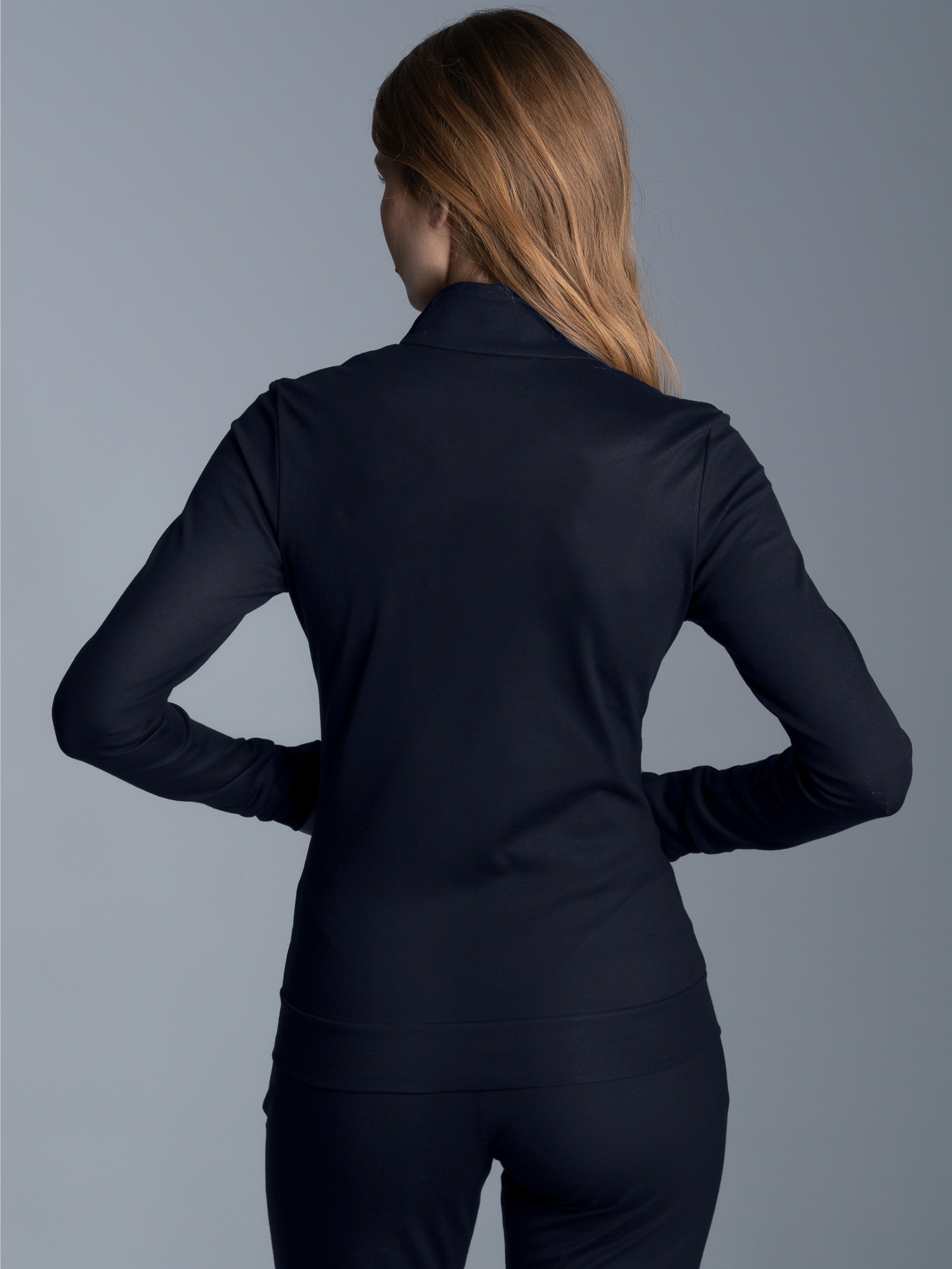 Jacke veredelt mit Kristallsteinen Navy