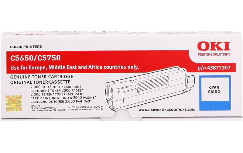 Toner 43872307 Cyan<br>für 5650/5750