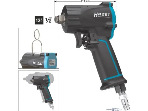 HAZET 9012M, Momentnøgle, Sort, 1/2,1/4