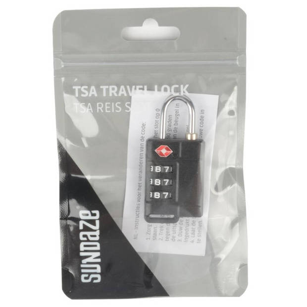 Sundaze TSA reis slot - zwart