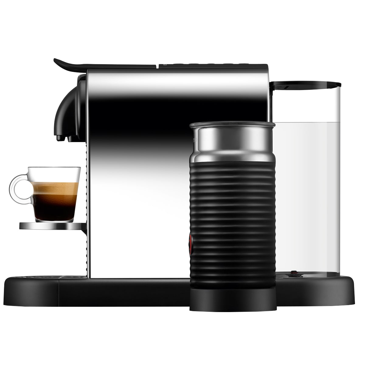 Nespresso CitiZ & Milk kaffemaskin av Delonghi EN330M (plat. stål)