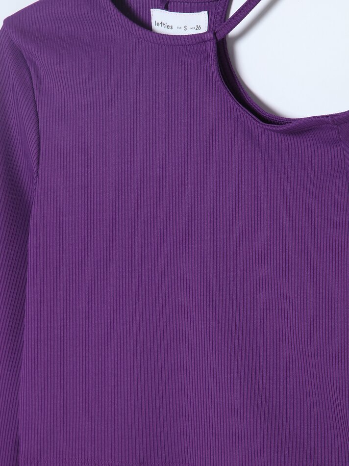 Camiseta cropped - Roxa