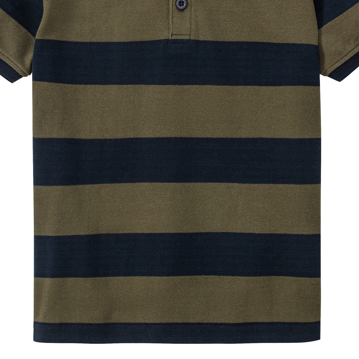 Jonas Nielsen Jungen Poloshirt mit Streifen oliv / dunkelblau