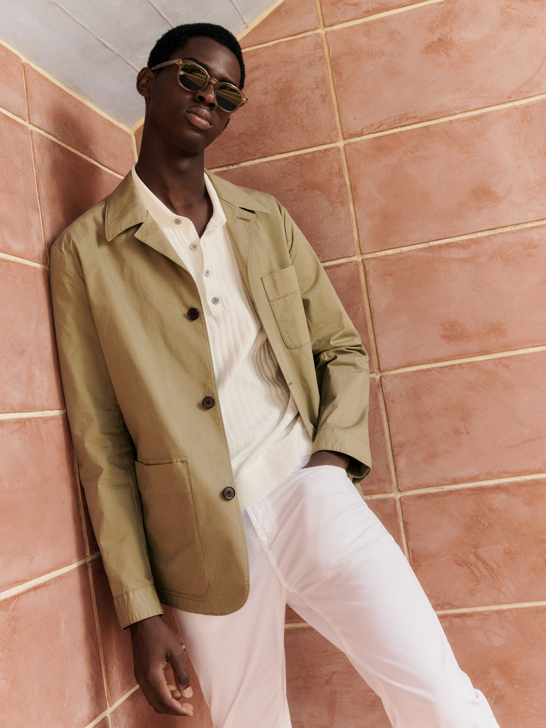 Calças Tejanero Structure Slim Fit - BRANCAS