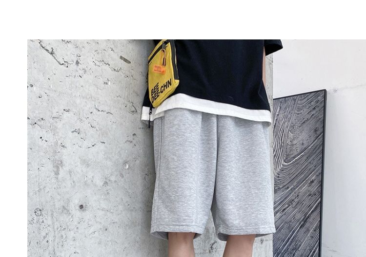 Acrius - Effen sweatshort met losse pasvorm