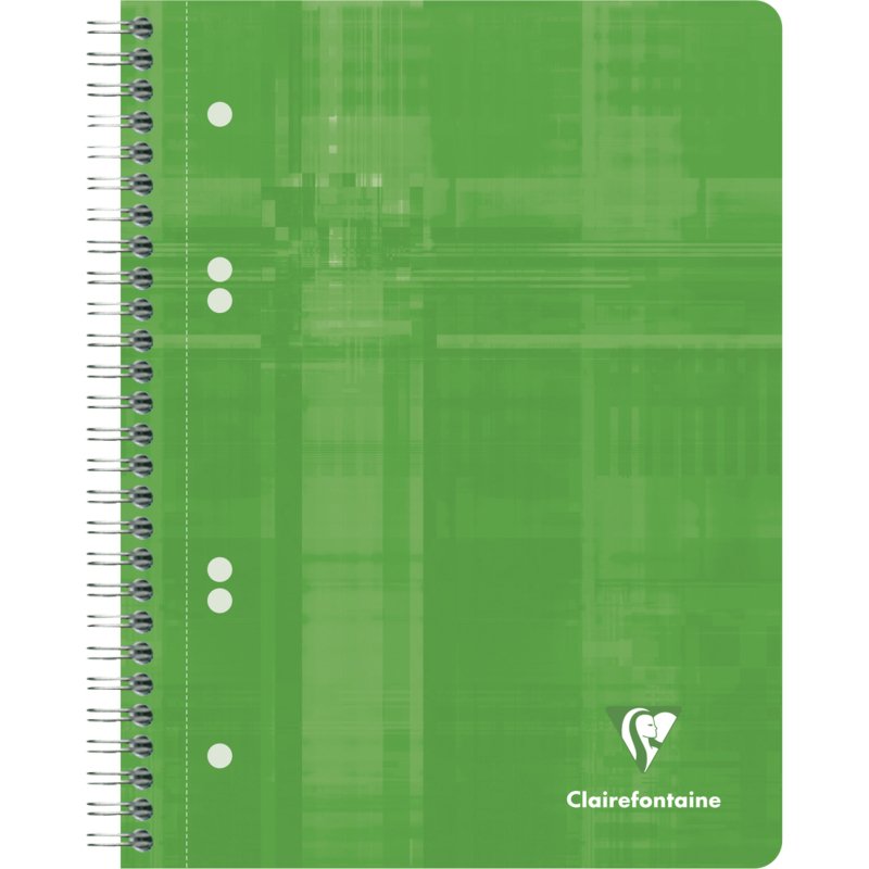 Cahier spirale Clairefontaine Metric 14,8 x 21 cm  assorti - 5 x 5 - 160 pages