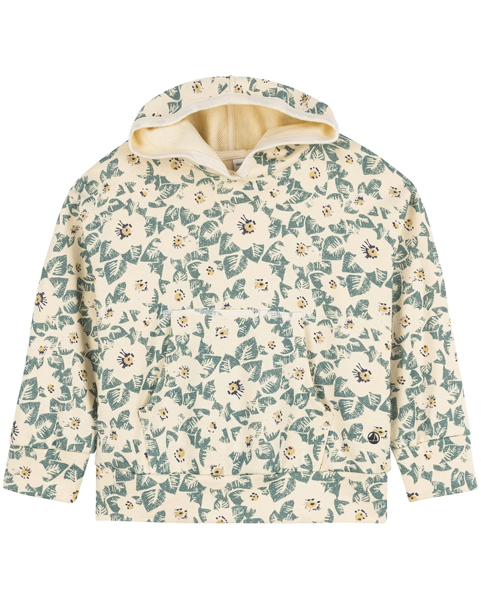 Kapuzensweatshirt LOLIA in beige/blau