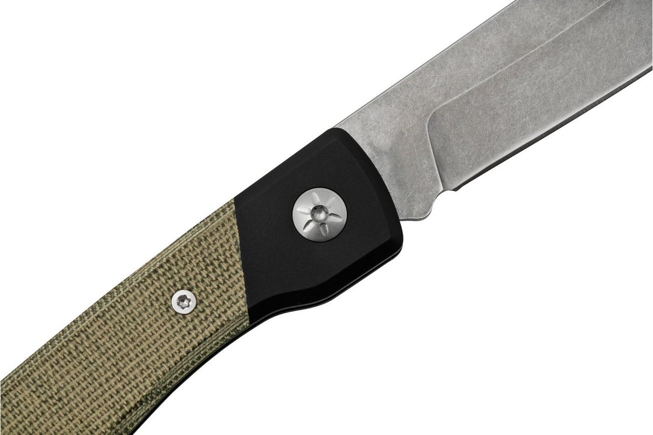 Mercury Luc 9LUCEXSWALCV-C, Elmax, Green Canvas Micarta, zakmes