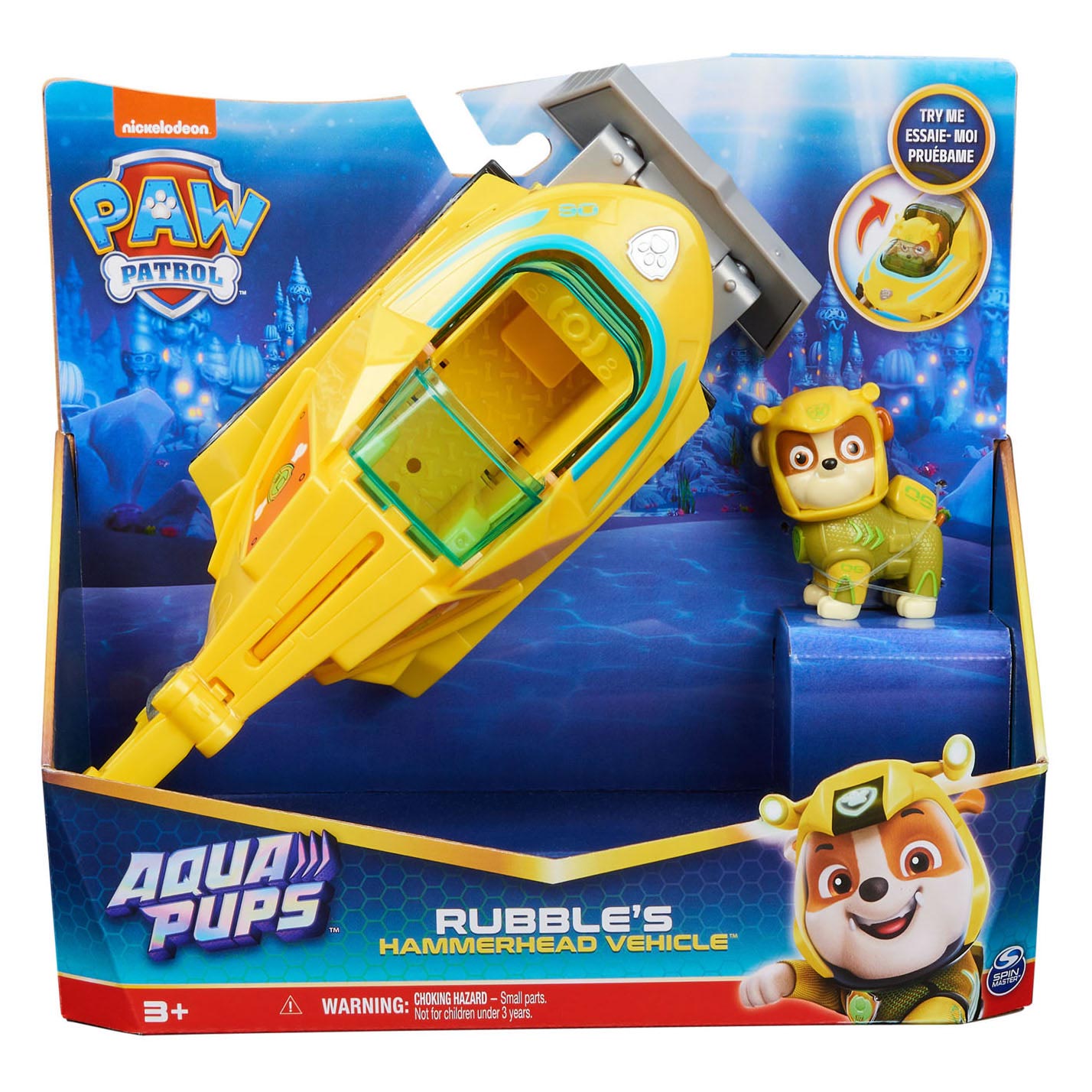 PAW Patrol Aqua Pups Rubble Deluxe Voertuig