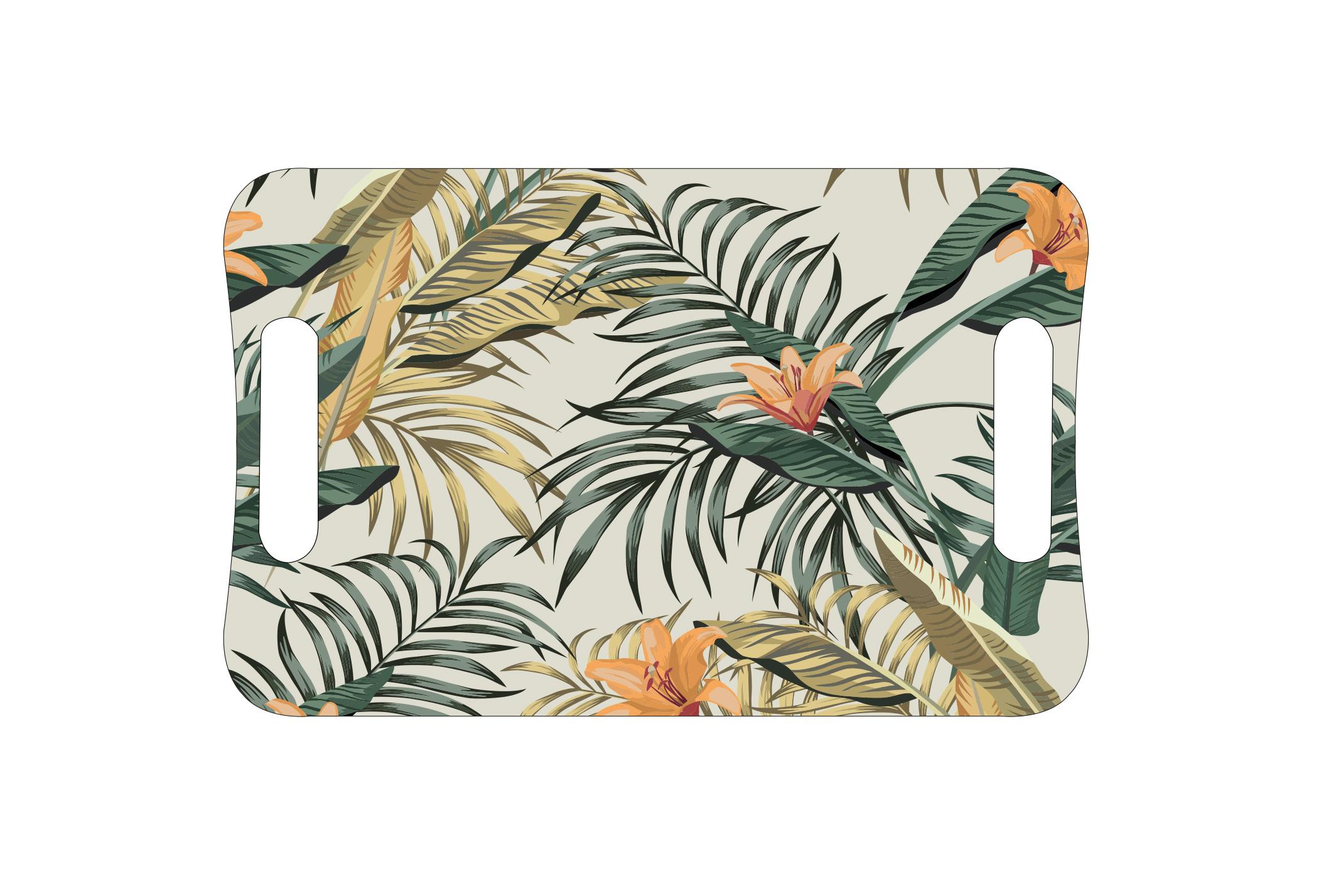 PLATEAU MELAMINE EXOTIQUE 31X21CM