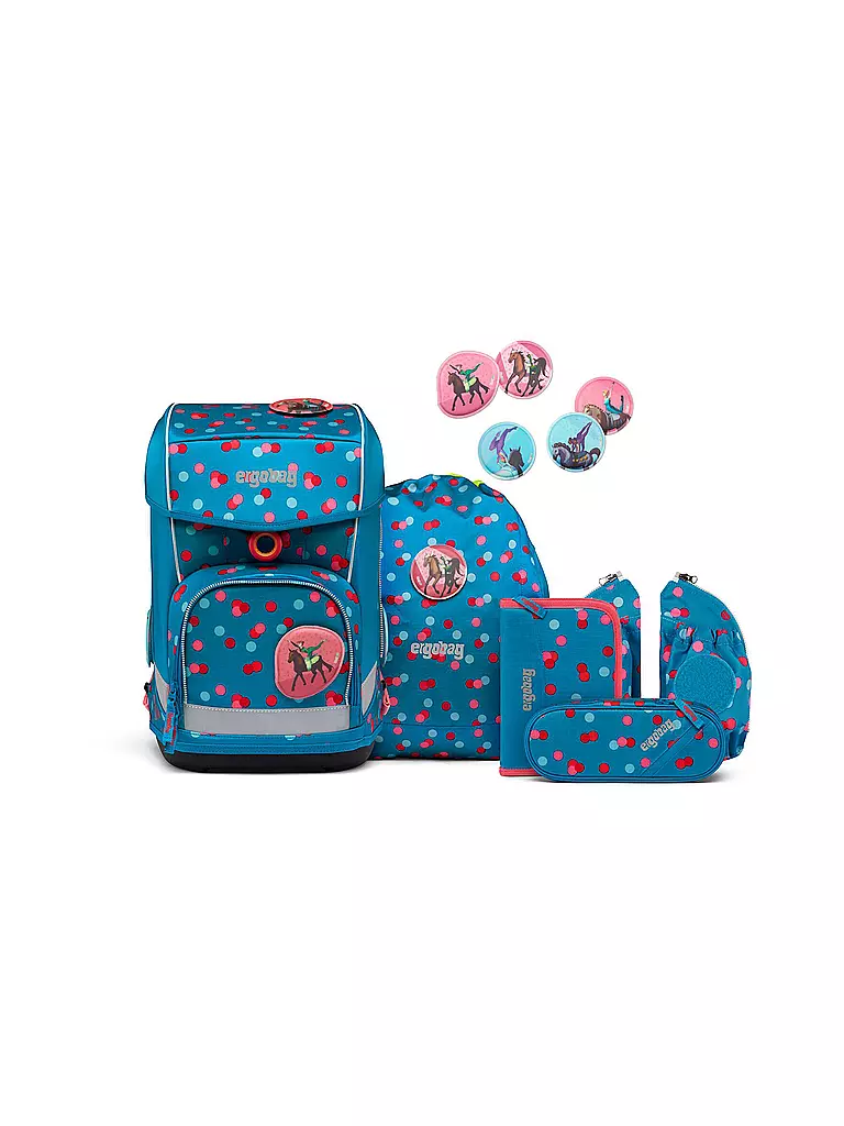 ERGOBAG Schultaschen Set 5-tlg. Cubo Light - VoltiBär petrol