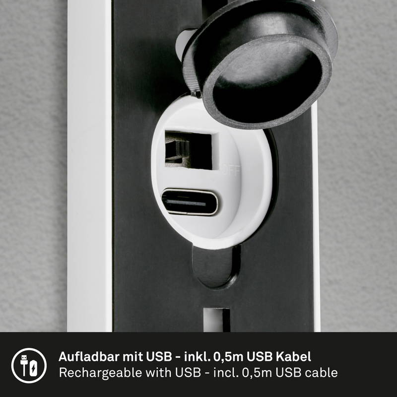 Briloner Akku-Außenwandleuchte