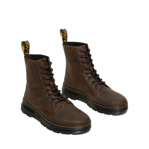 Dr. Martens Combs Crazy Horse Casual Støvler, Brown Crazy Horse, 45