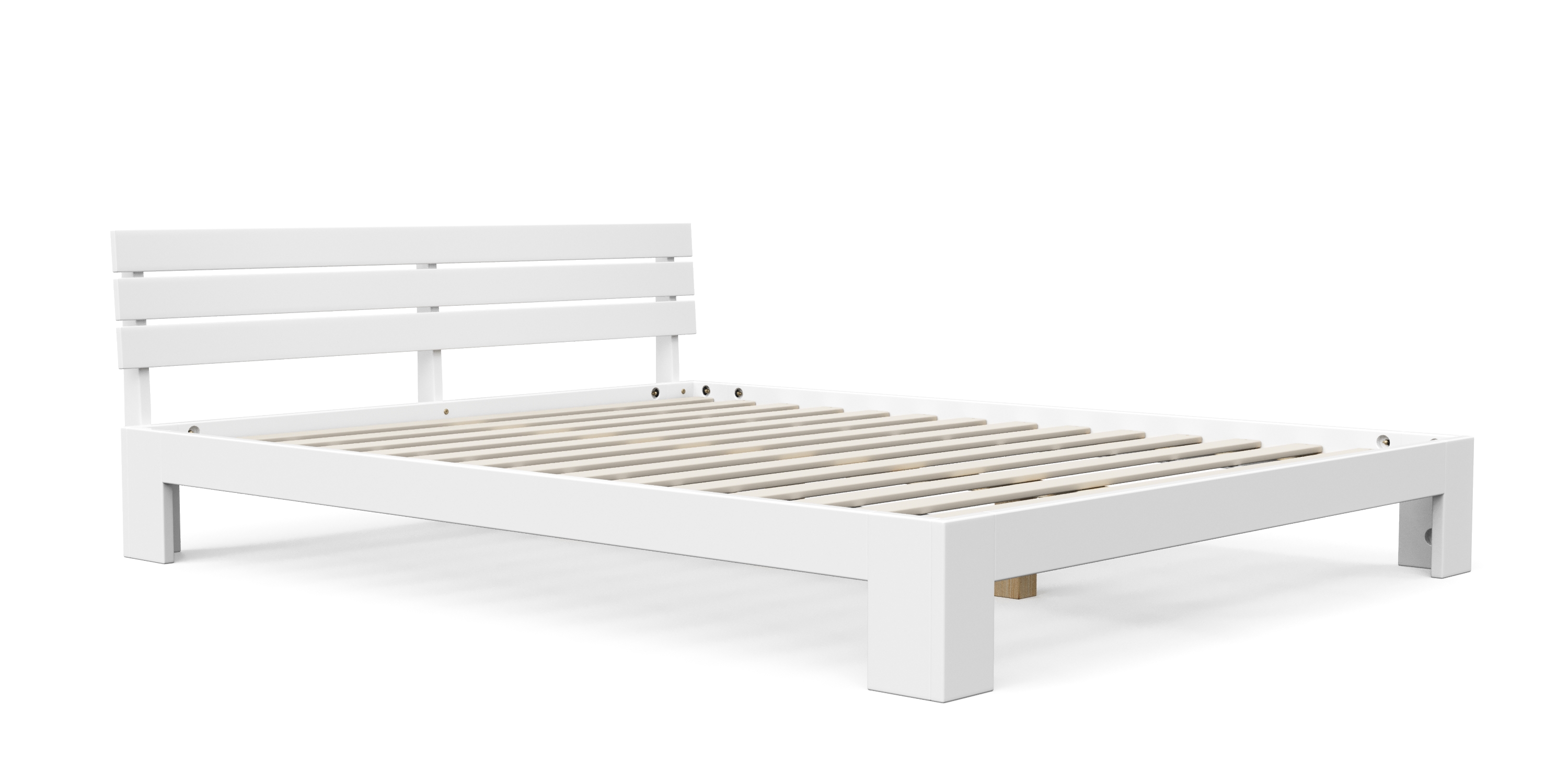 Bett Holz JAYDEN 160 x 200 cm weiss