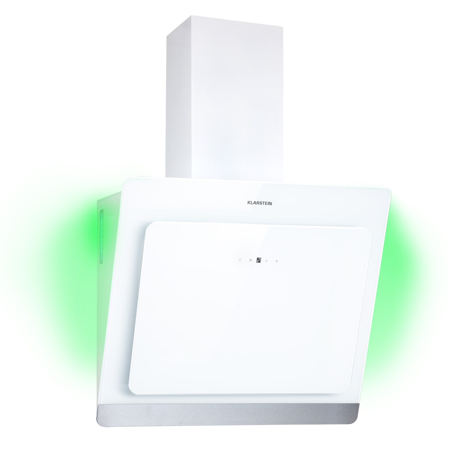 Aurora 60 Smart Dunstabzugshaube 550 m³/h 60cm kopffrei Ambiente-Licht EEC A++ Weiß