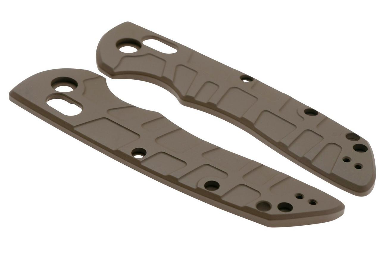 Lex Custom Hogue Deka Scales HODEH261 Turtle FDE Titanium, handgreepschalen