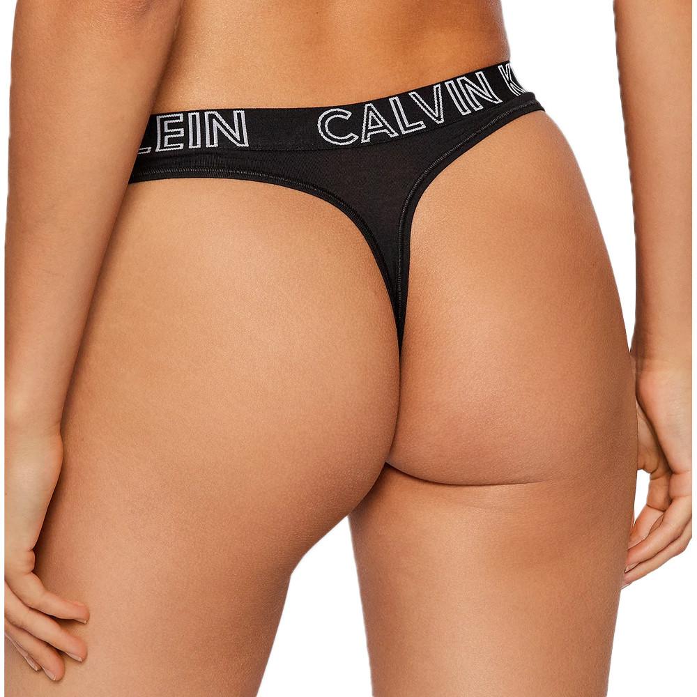 Calvin Klein Jeans String Noir Femme Calvin Klein Jeans Thong