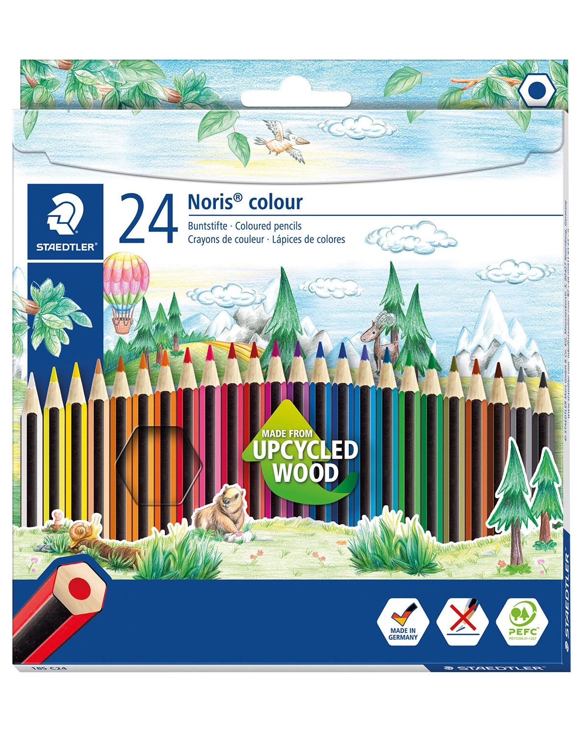 Buntstift NORIS COLOUR HEXAGON 24er Set