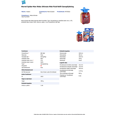 Spider-Man Real Webs Ultimate Web Fluid Refill