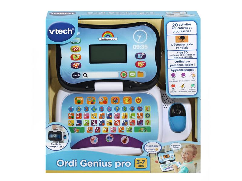 Vtech Ordi Genius pro noir -FR- Schwarz Lerncomputer