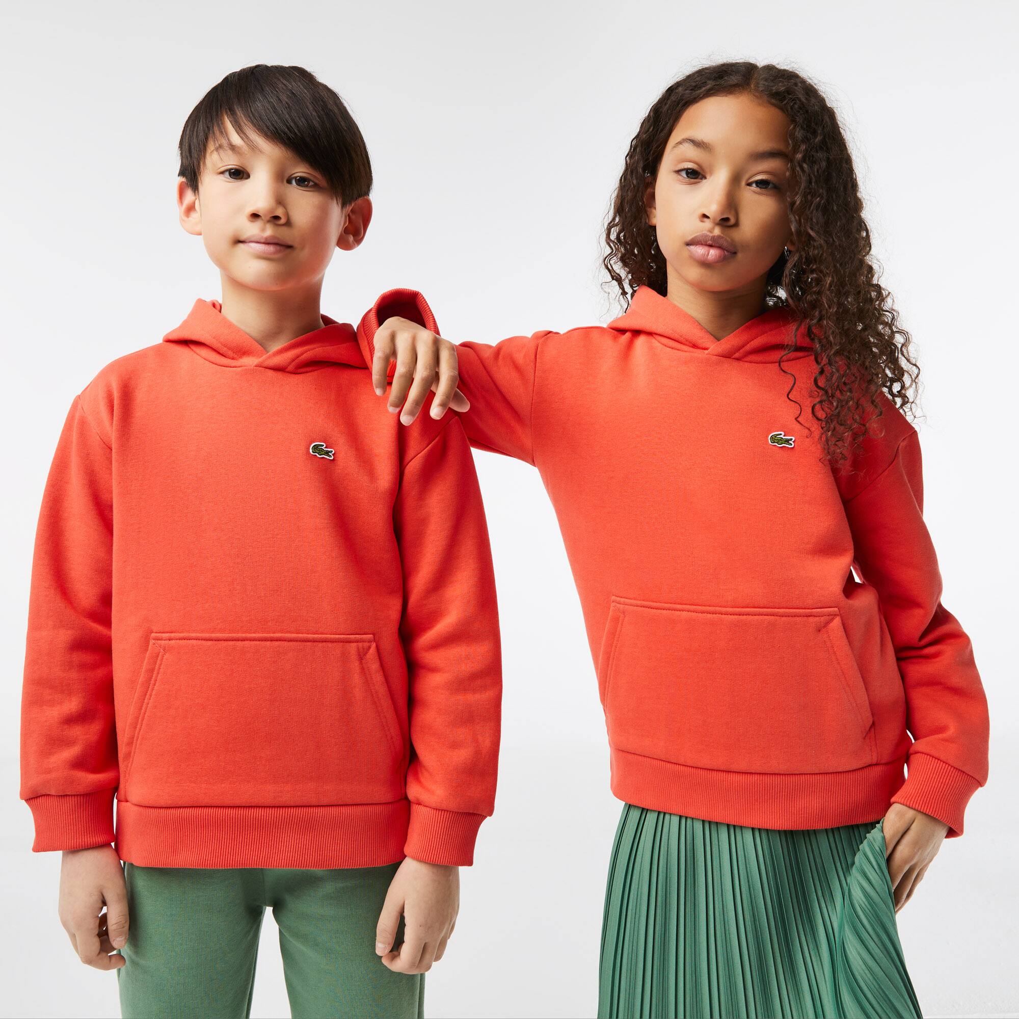 Kinder LACOSTE Hoodie aus Fleece Pullover & Sweatshirts - Orange - Lacoste - Kinder
