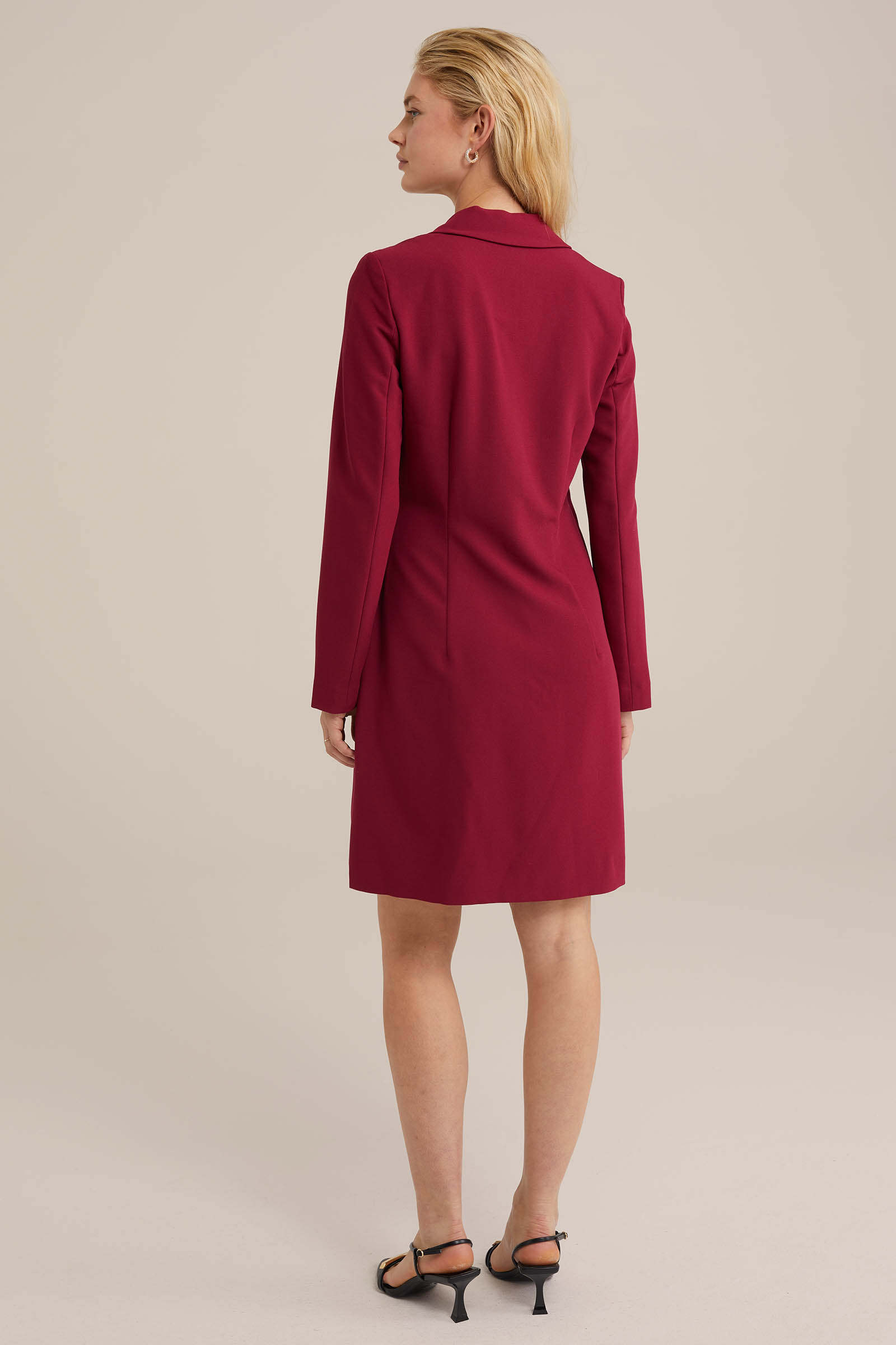 blazerjurk WE Fashion Donkerrood